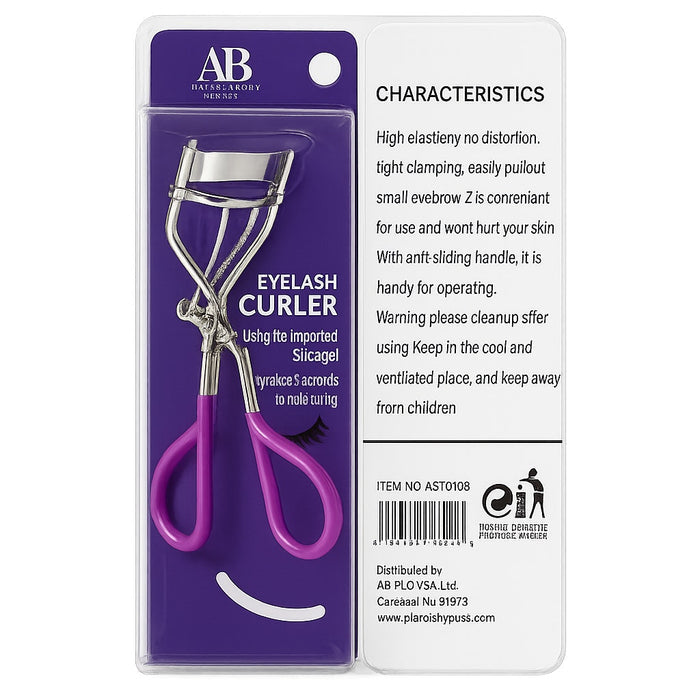 AB Ana Beauty Eyelash Curler in Purple*Extra Gel pad*New in box