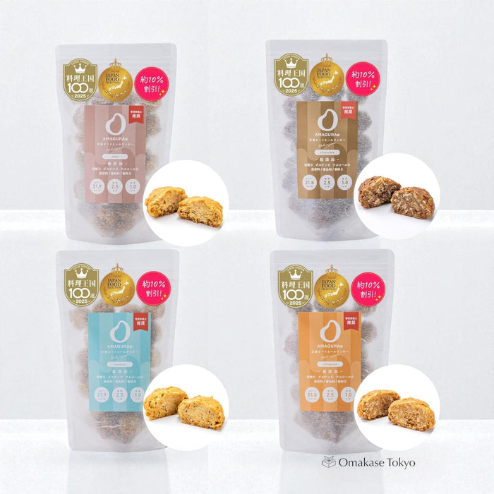Amagura Whole Amazake Oatmeal Cookies 4 Flavors
