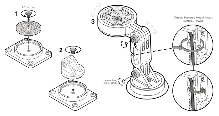 Beeline Moto II Modular Mount Extender Kit