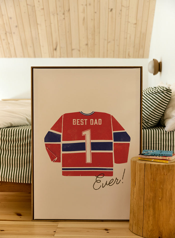 Best Dad Ever (Red and Blue), Poster