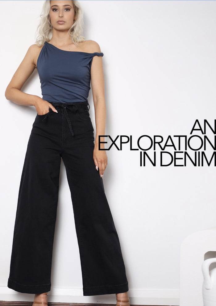 Black Baggy Denim Jeans