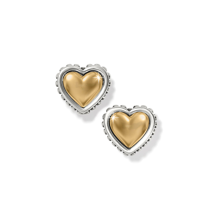 Brighton - Pretty Tough Petite Heart Post Earrings