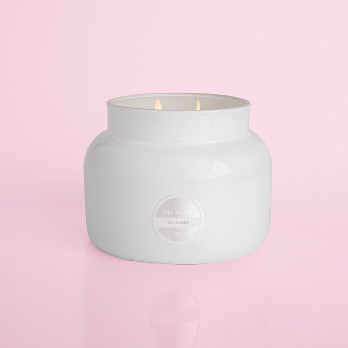 Capri Blue Volcano White Jumbo Jar Candle 48oz