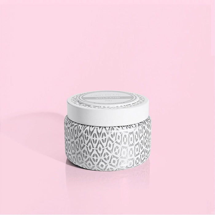 Capri Blue Volcano White Printed Travel Tin Candle 8.5oz
