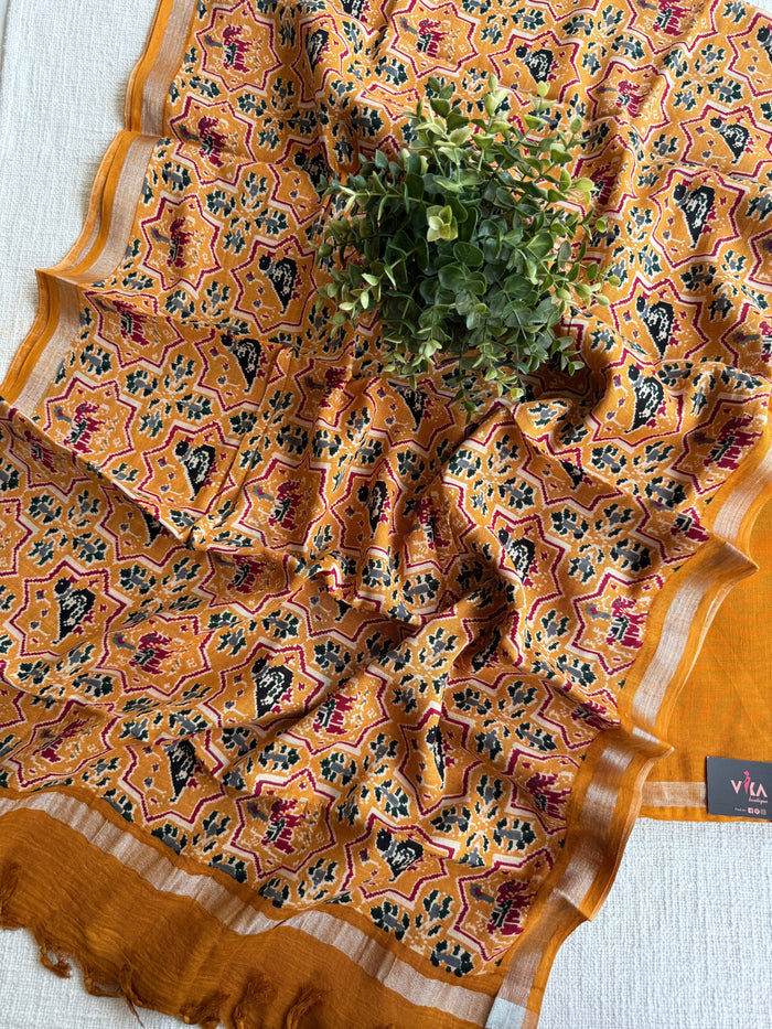 Cotton linen salwar suit material