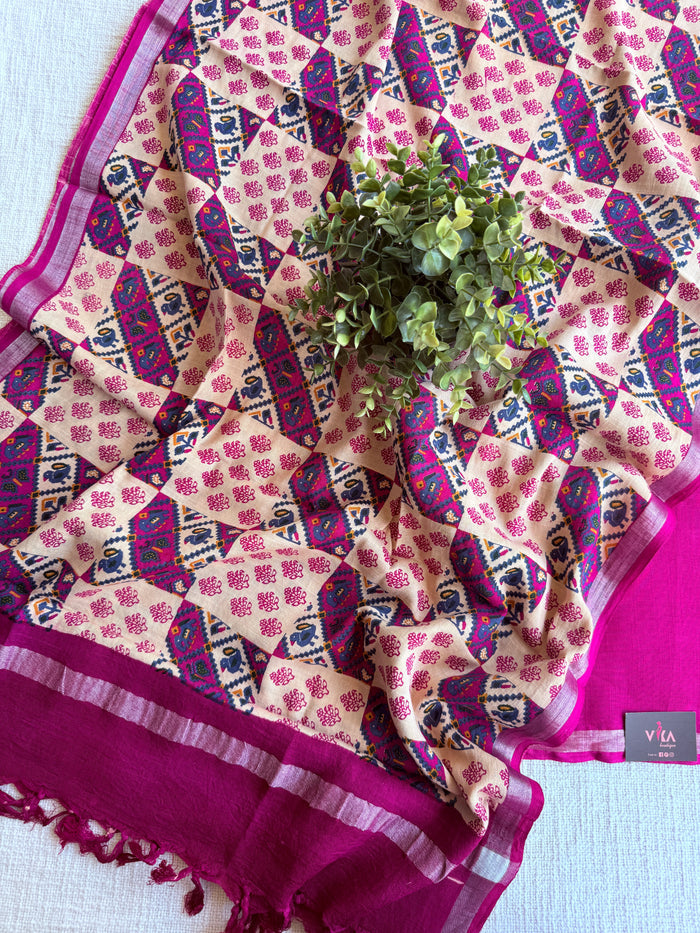 Cotton linen salwar suit material