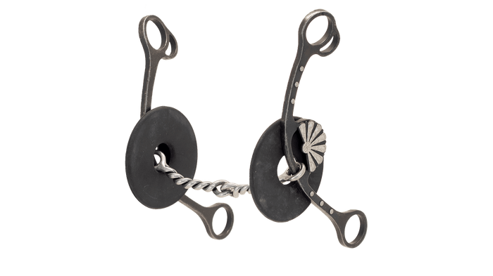 Cowboy Tack | Fan Concho Twisted Snaffle Gag Bit | Nellie Miller