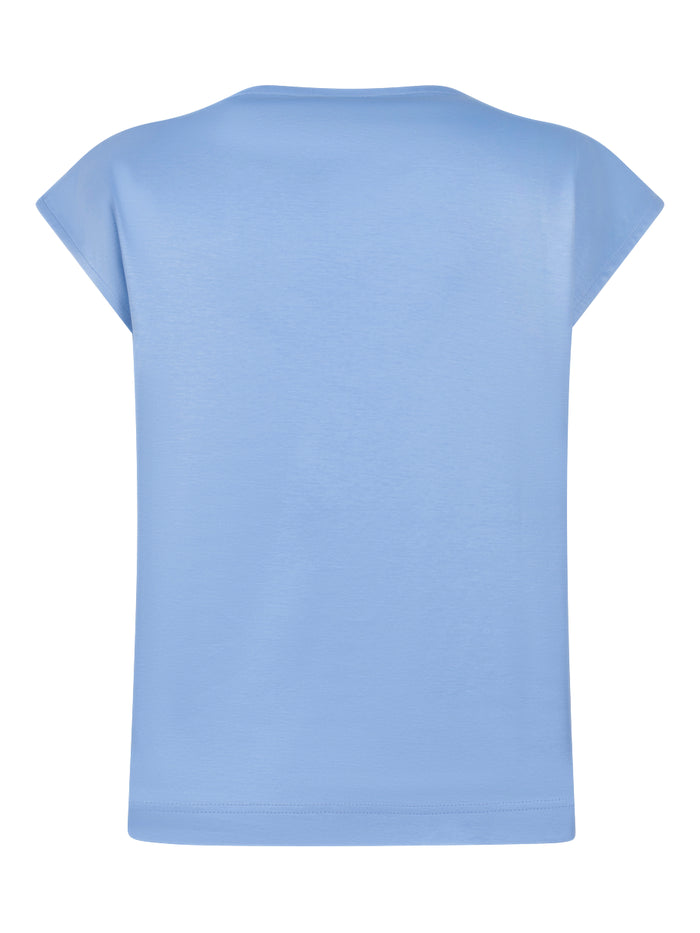 Cowl Neck Cap Sleeve Top