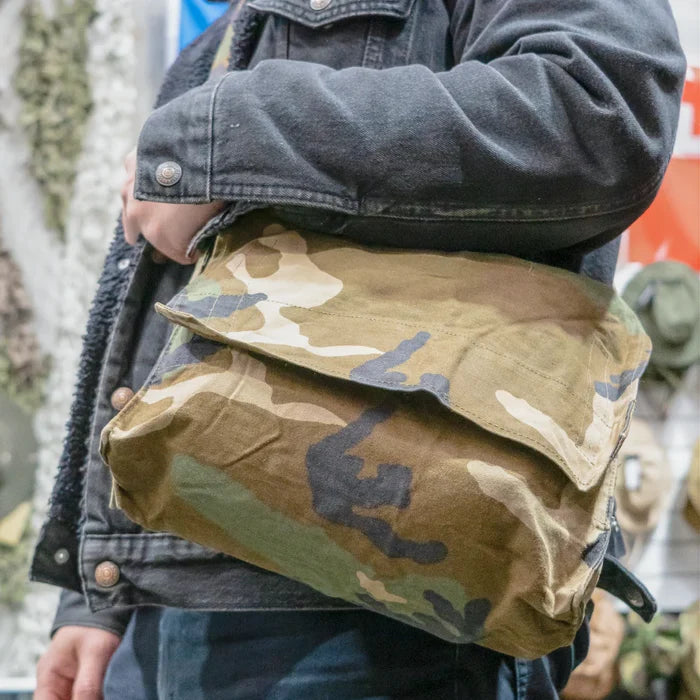 Croatian Army Woodland Shoulder Bag - Croatian Army Surplus - Shoulder Bags