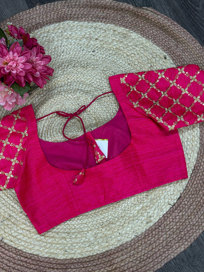 Dark pink blouse