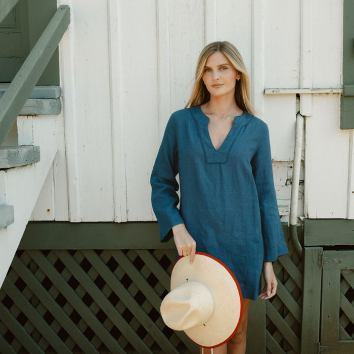 freya natural and red fiji hat