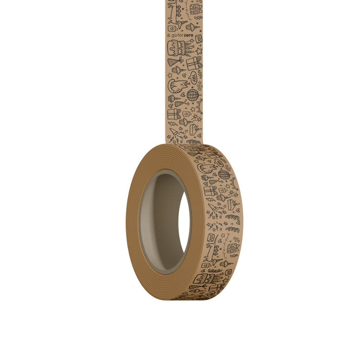 Go-For-Zero-Australia-Self-Adhesive-Plastic-Free-Tape-Birthday-Themed