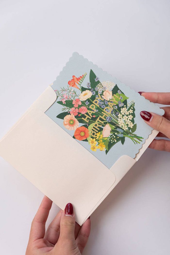 Greeting Card-Floral Birthday