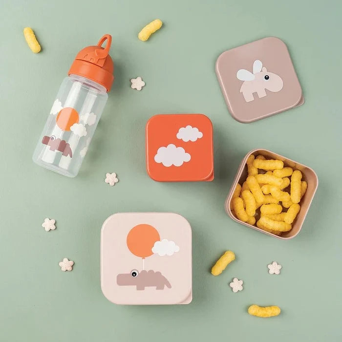 DONE BY DEER Happy Clouds Leakproof Kids Straw Water Bottle - 350m in Kuwait - Waha Lifestyle
