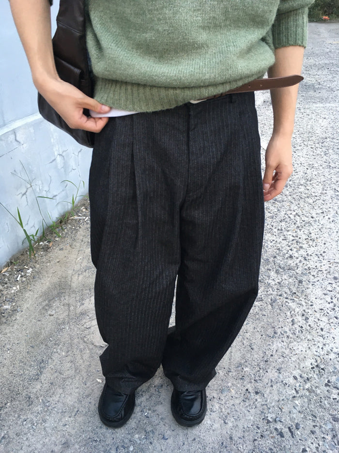 Herringbone Wide Slacks
