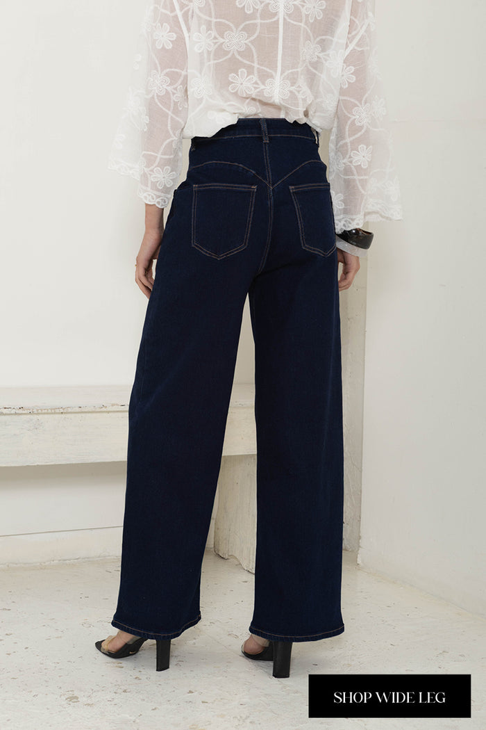 Indigo Wide Leg Jean