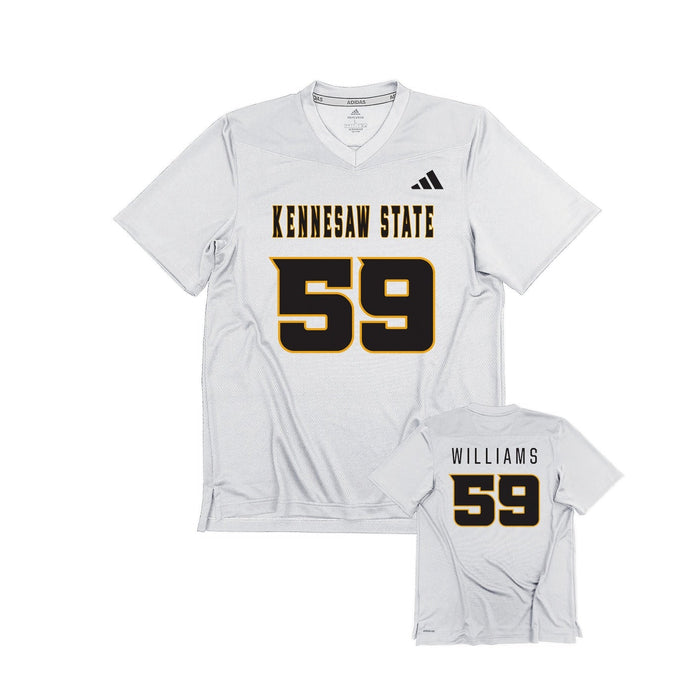 Jamiel Williams : adidas Replica Football Jersey - White