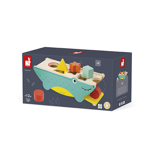 Janod Tropik Crocodile Shape Sorter
