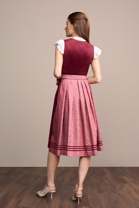 Julia Trentini Runa Dirndl, Red — 70cm Long
