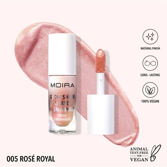 K-Care: Moira Glow Show Liquid Highlighter*Rose Royal*Luminous*Korean Makeup