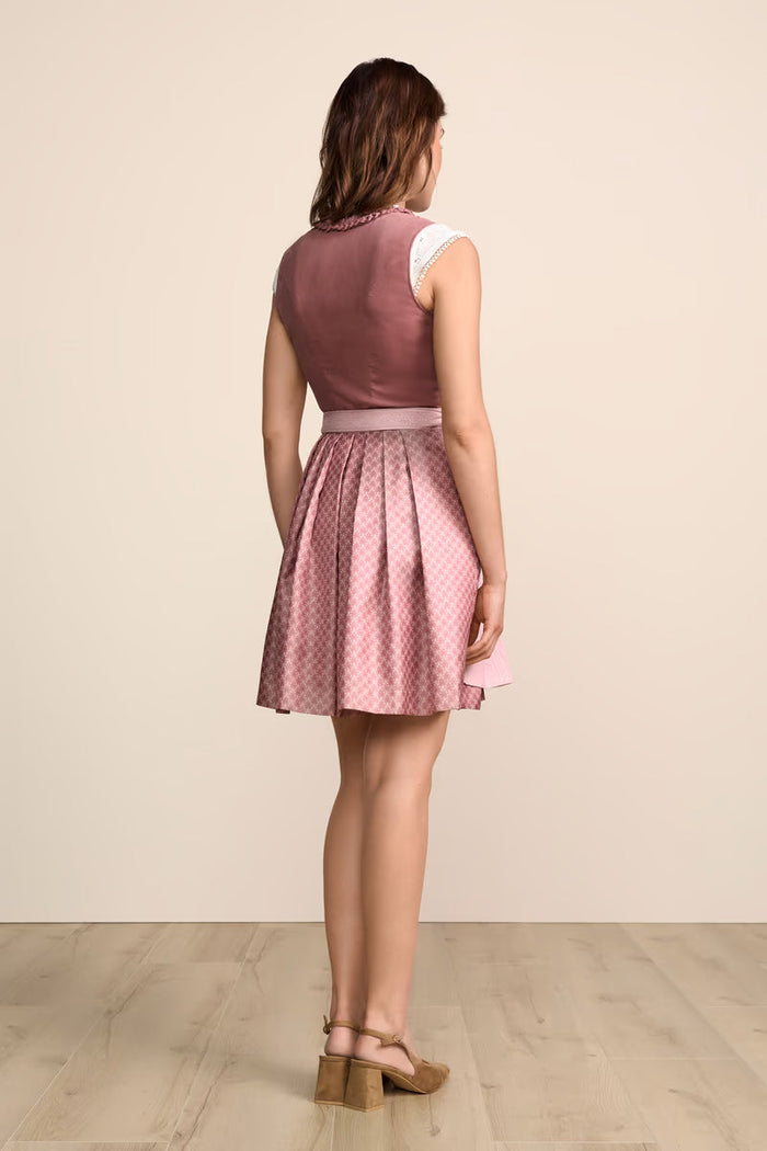 Kruger Mini Dirndl 2pcs. 50cm "Chleophea" pink