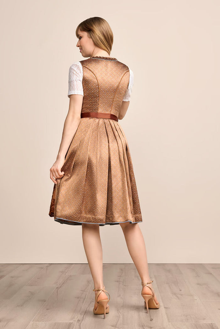 Kruger Mini Dirndl 2pcs. 50cm "Maris" brown (36)