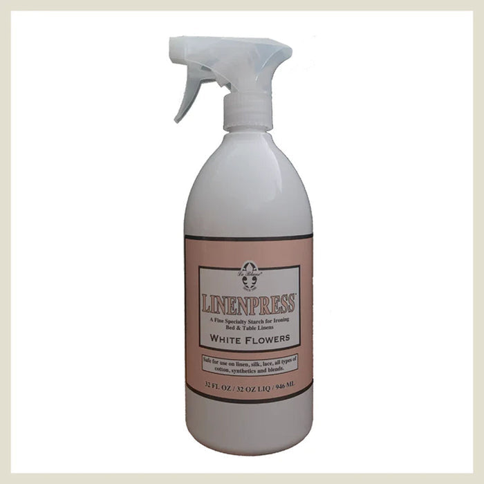 Le Blanc Linen Press 32oz - White Flowers