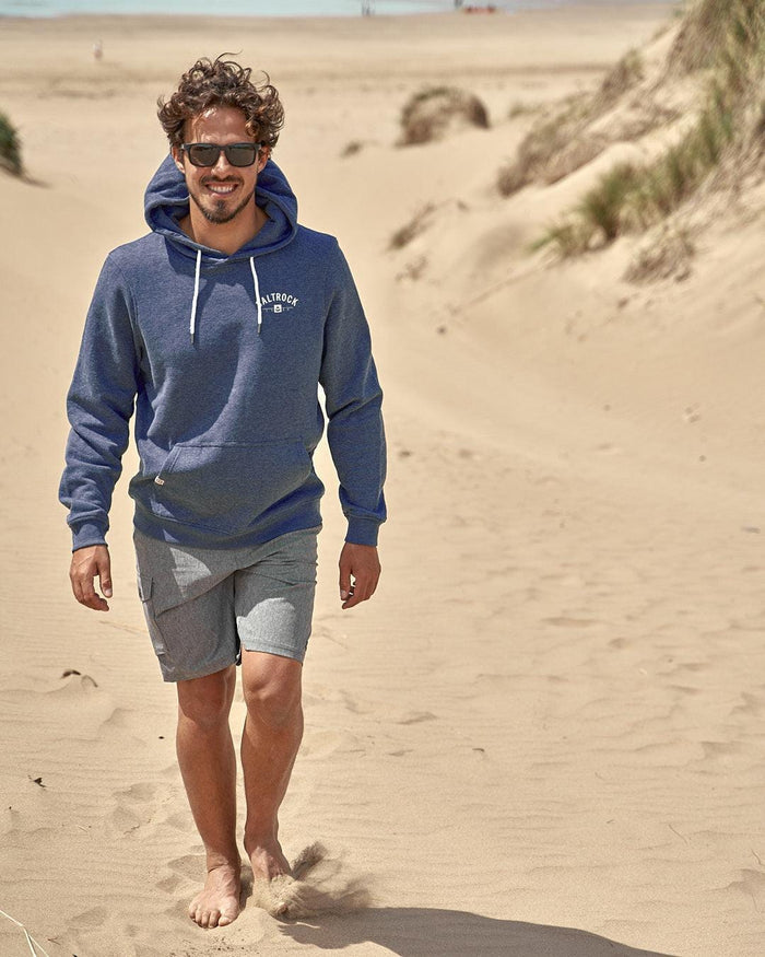 Location - Mens Pop Hoodie - Swanage - Dark Blue - Saltrock