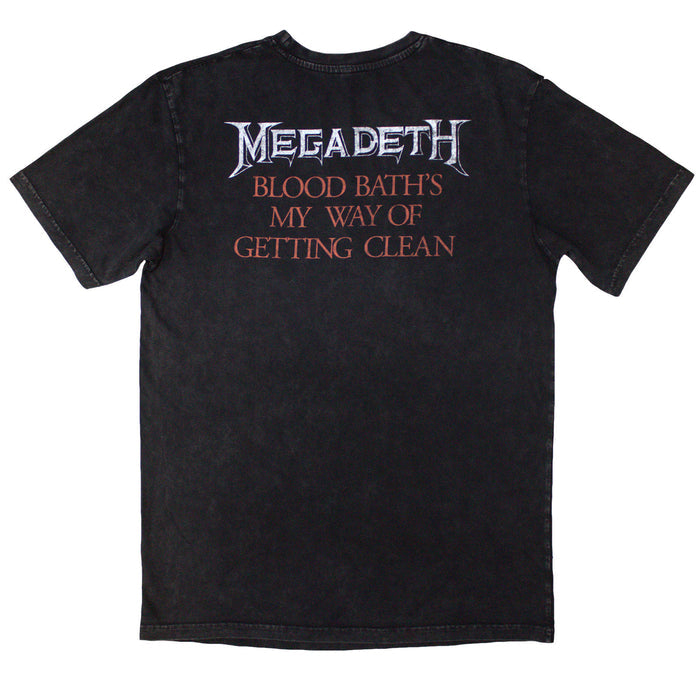 MEGADETH - BLACK FRIDAY - Stone Wash T-Shirt Grey (Back Print)