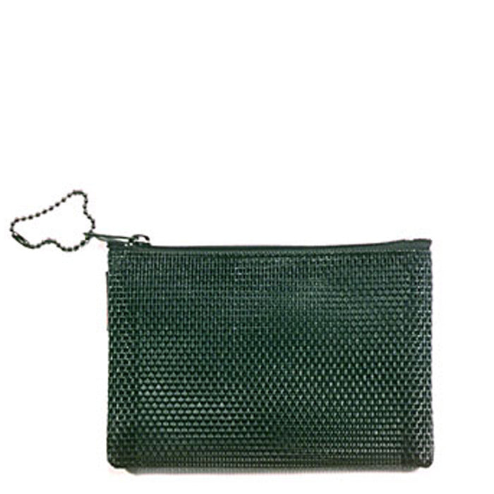 Travel Makeup Flat Case in Mesh Black Desgin Size 4 by 5 Inches for Travel
