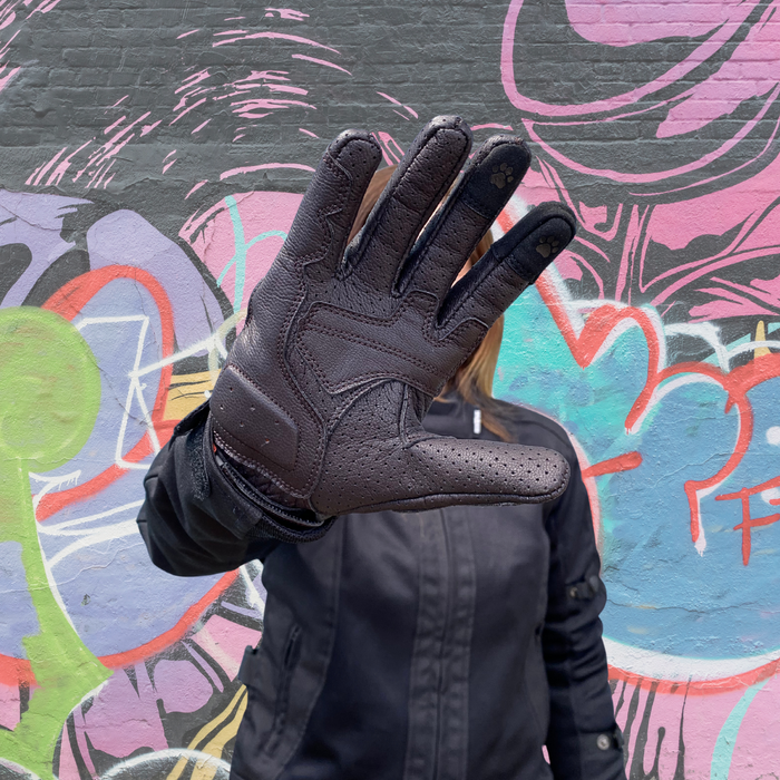 MotoGirl Yoko Gloves Brown