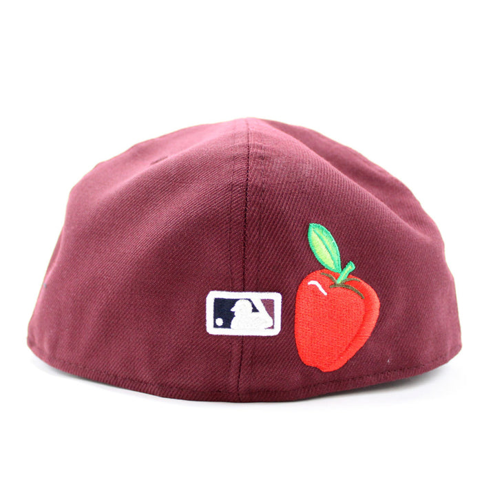 New York Yankees Statue of Liberty 27 World Championships 59Fifty New Era Fitted Hat (Maroon Pink Under Brim)