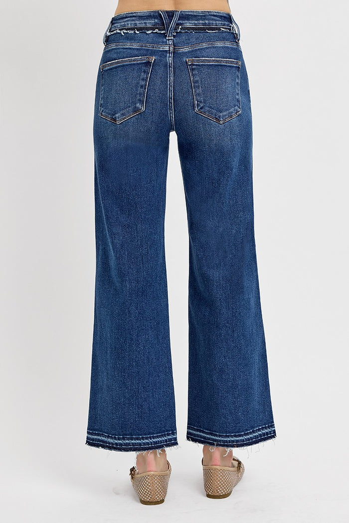 Risen - High Rise Tummy Control Ankle Wide Leg