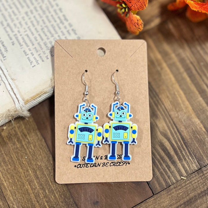 Robot Earrings