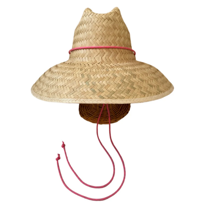 sarah bray bermuda women's begonia hat with neon pink lanyard
