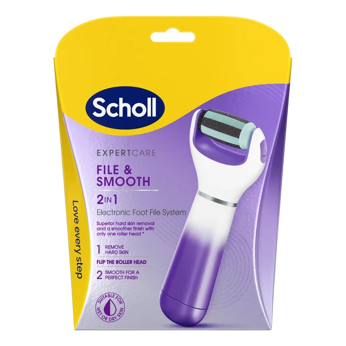 Scholl Purple Pedicure 2in1 elektronisk fotfil