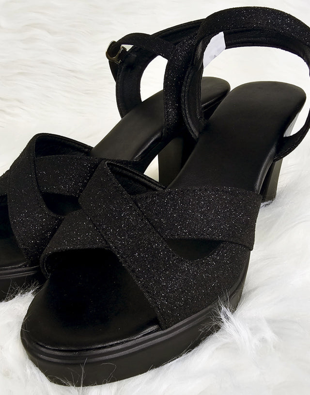 SH423 - Elegant Black High Heel Shoes