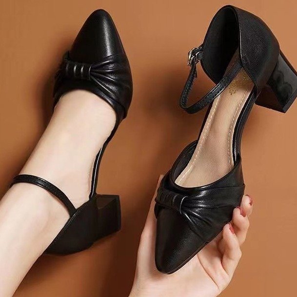 SH466 - Korean Bow Style Pointed Shoes