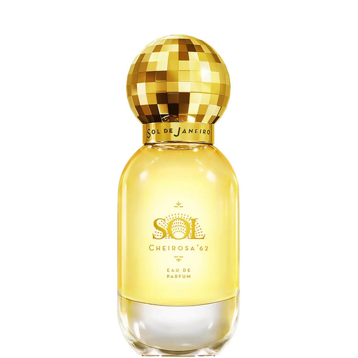 Sol de Janeiro Cheirosa '62 Eau de Parfum bottle, 50ml, showcasing the sleek packaging of the SOL DE JANEIRO perfume and cologne.