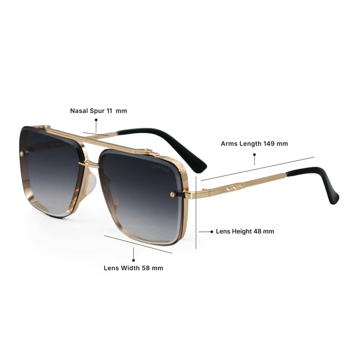 Sunglasses-Bella Light Black Gold Tangle Free