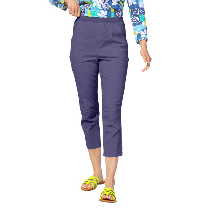 Sunwashed Cotton Spandex Island Capri - 62615