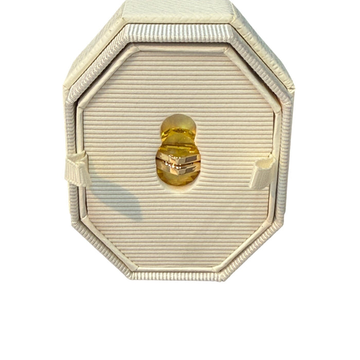 Swarovski Crystal Lucent Ear Cuff, Single, Magnetic, Yellow, Gold-Tone*New