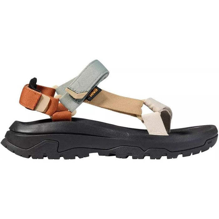 TEVA Women's Hurricane XLT3 Sandal with multi-colored recycled plastic straps and a black lugged sole.