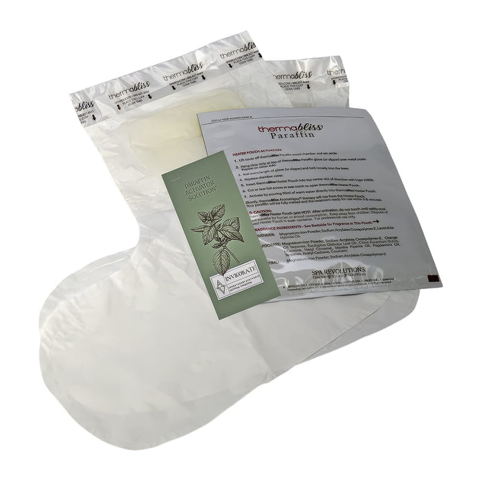 thermabliss self-heating paraffin treatment for feet Self-heating paraffin foot treatment booties Portable paraffin treatment for feet with AromaVapor
Client-exclusive paraffin foot booties
thermabliss foot paraffin treatment with no electricity Medical-grade paraffin foot treatment booties