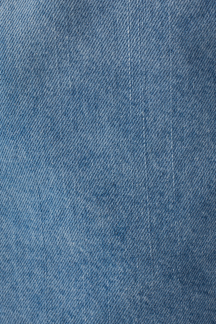 Topstitched Waistband Jeans Shorts_8