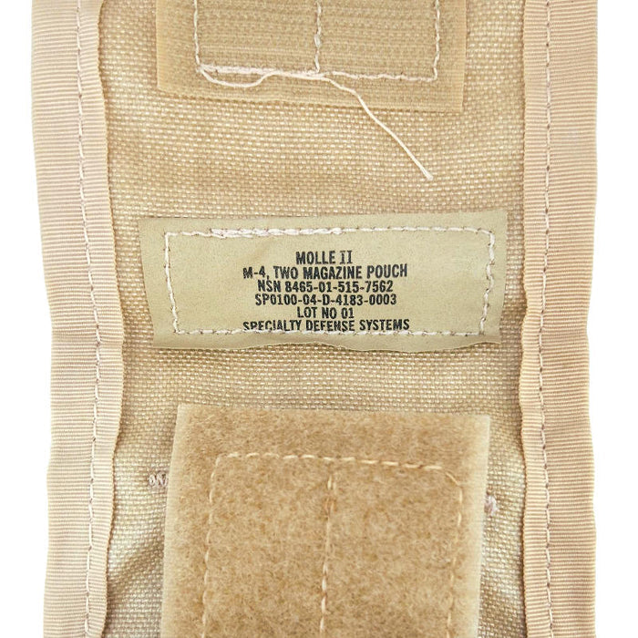 USGI 3 Colour Desert MOLLE II M4 Pouch - US Army Surplus - Magazine Pouches