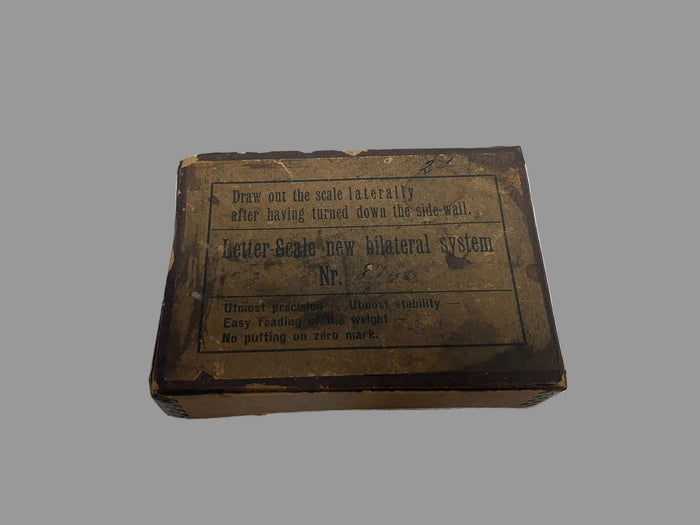 Vintage Bilateral brass letter postal scales, 0 - 8oz - USED