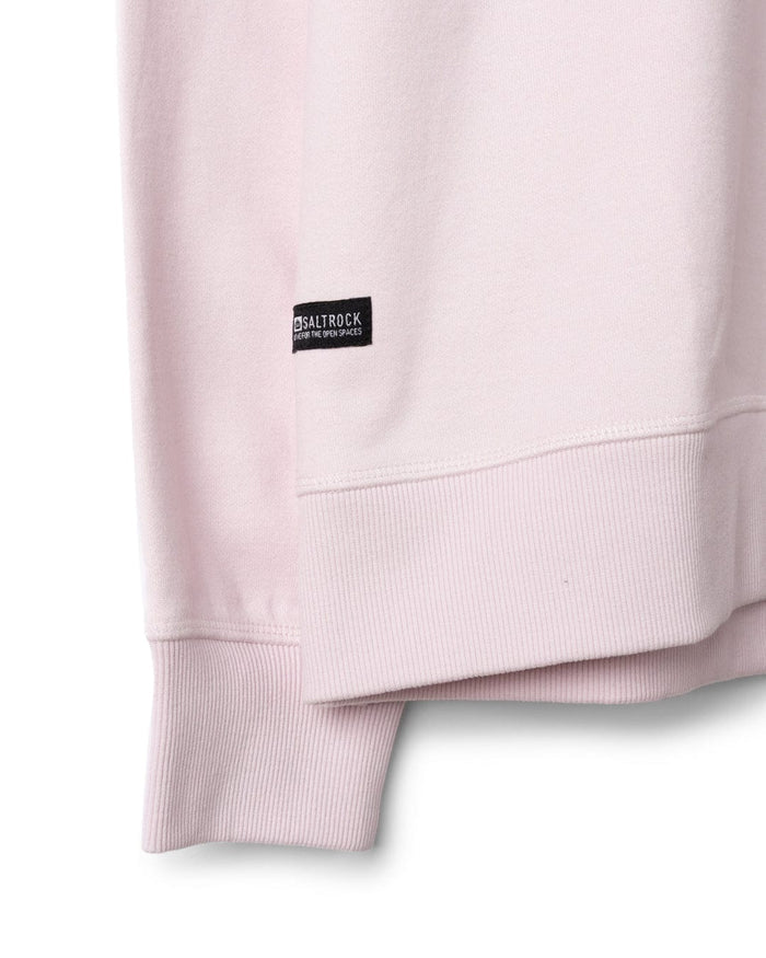 Wave Running Mens Oversized Sweatshirt in Purple