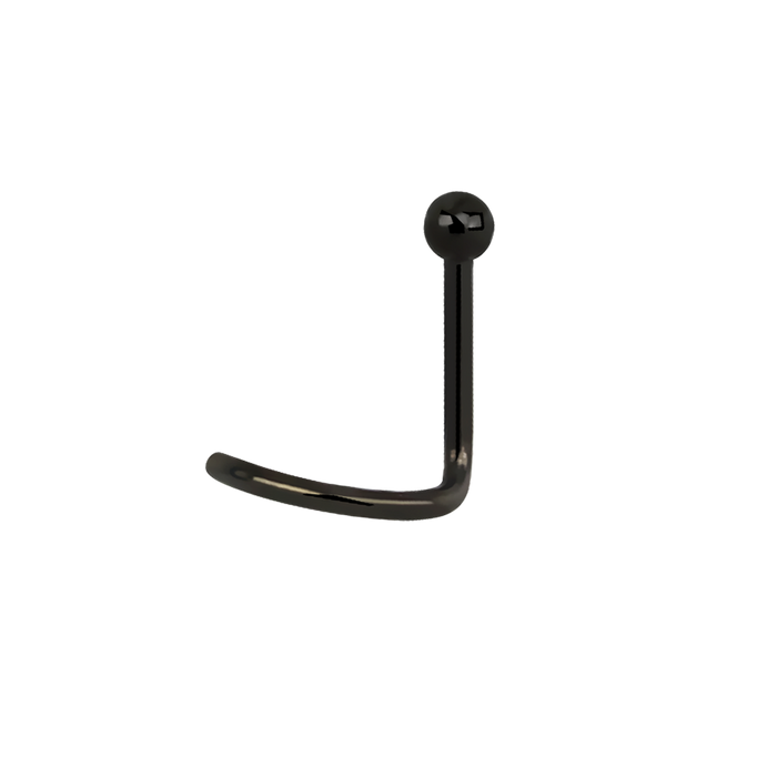 Black 2mm Ball Anodized Surgical Steel Nose Screw Nose Screw