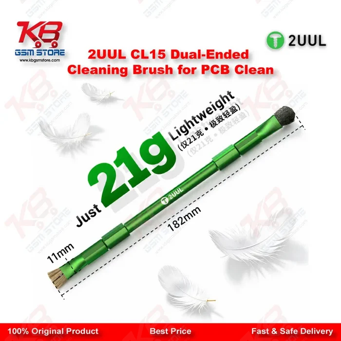 2UUL CL15 Dual-Ended Cleaning Brush for Motherboard & PCB Repair
